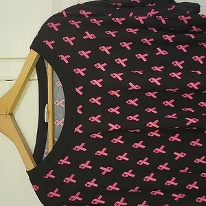 Breast cancer awareness black and pink